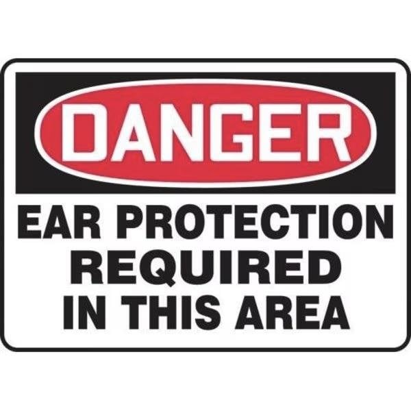 Accuform OSHA DANGER SAFETY SIGN EAR MPPE108XV MPPE108XV - main